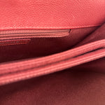 Chanel Red Caviar Leather Maxi Chain Flap Bag 2014