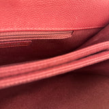 Chanel Red Caviar Leather Maxi Chain Flap Bag 2014