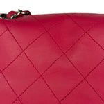 Chanel Pink Quilted Leather Accordion Flap Bag 2014