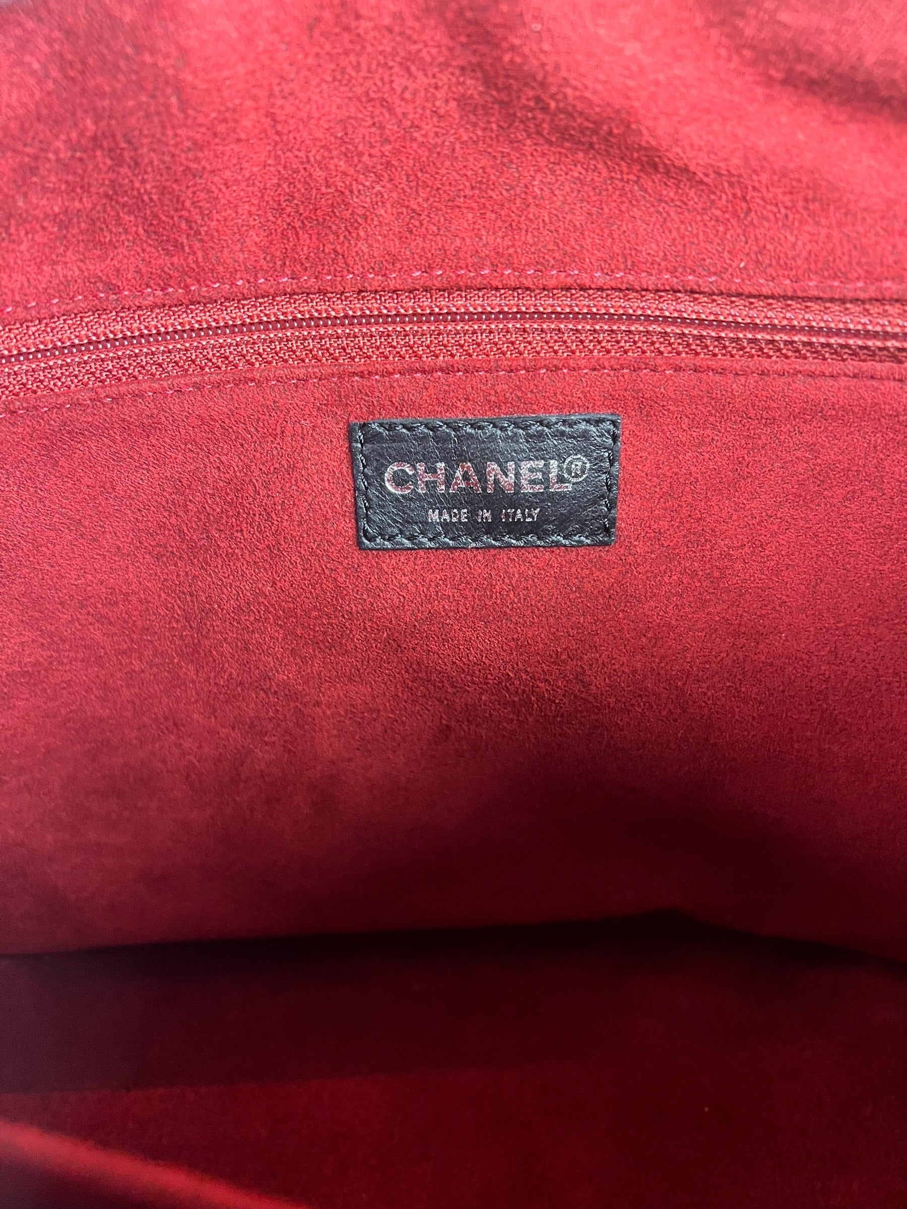 Chanel Black Patent Chocolate Bar Shoulder Bag '02