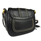Gucci Black Leather Snaffle Bit Shoulder Bag