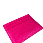 Balenciaga Leather Los Angeles Card Holder Fuchsia