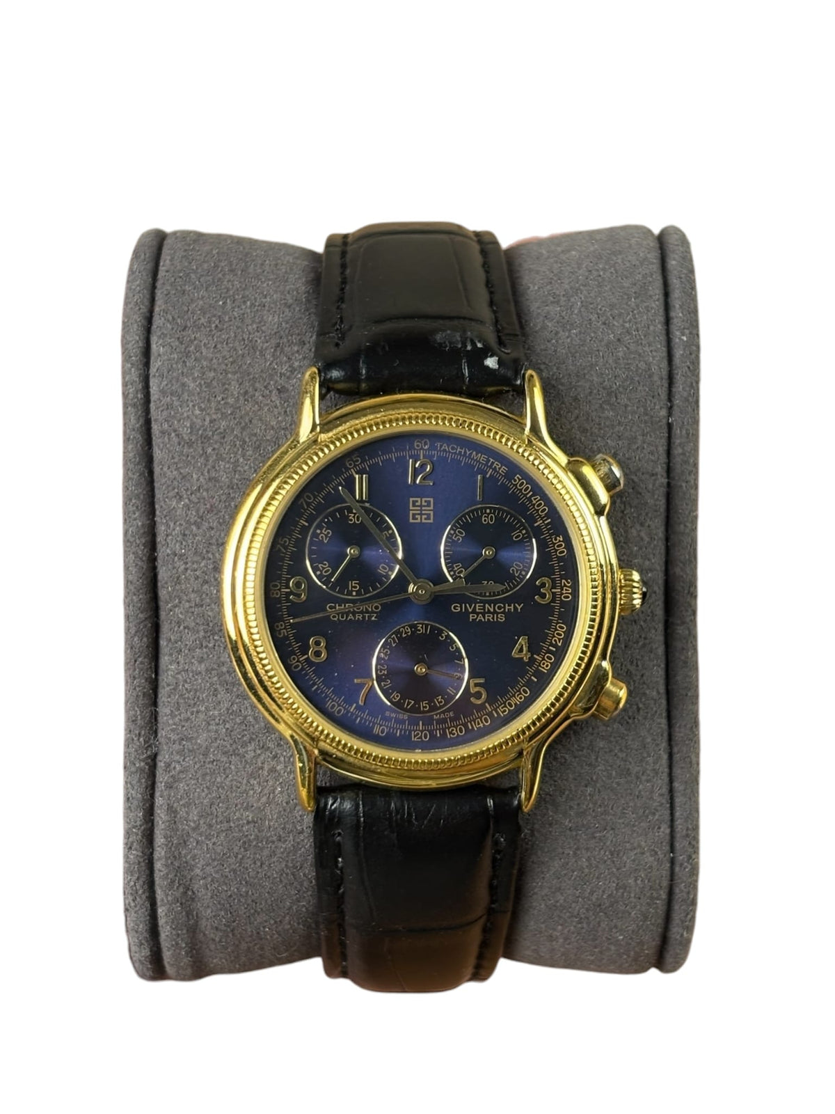 Givenchy Blue Chronograph With Black Strap