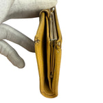 Celine Vintage Brown Macadam Bifold Kisslock Wallet