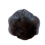 Vintage Dark Fur Tailed Hat