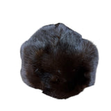 Vintage Dark Fur Tailed Hat