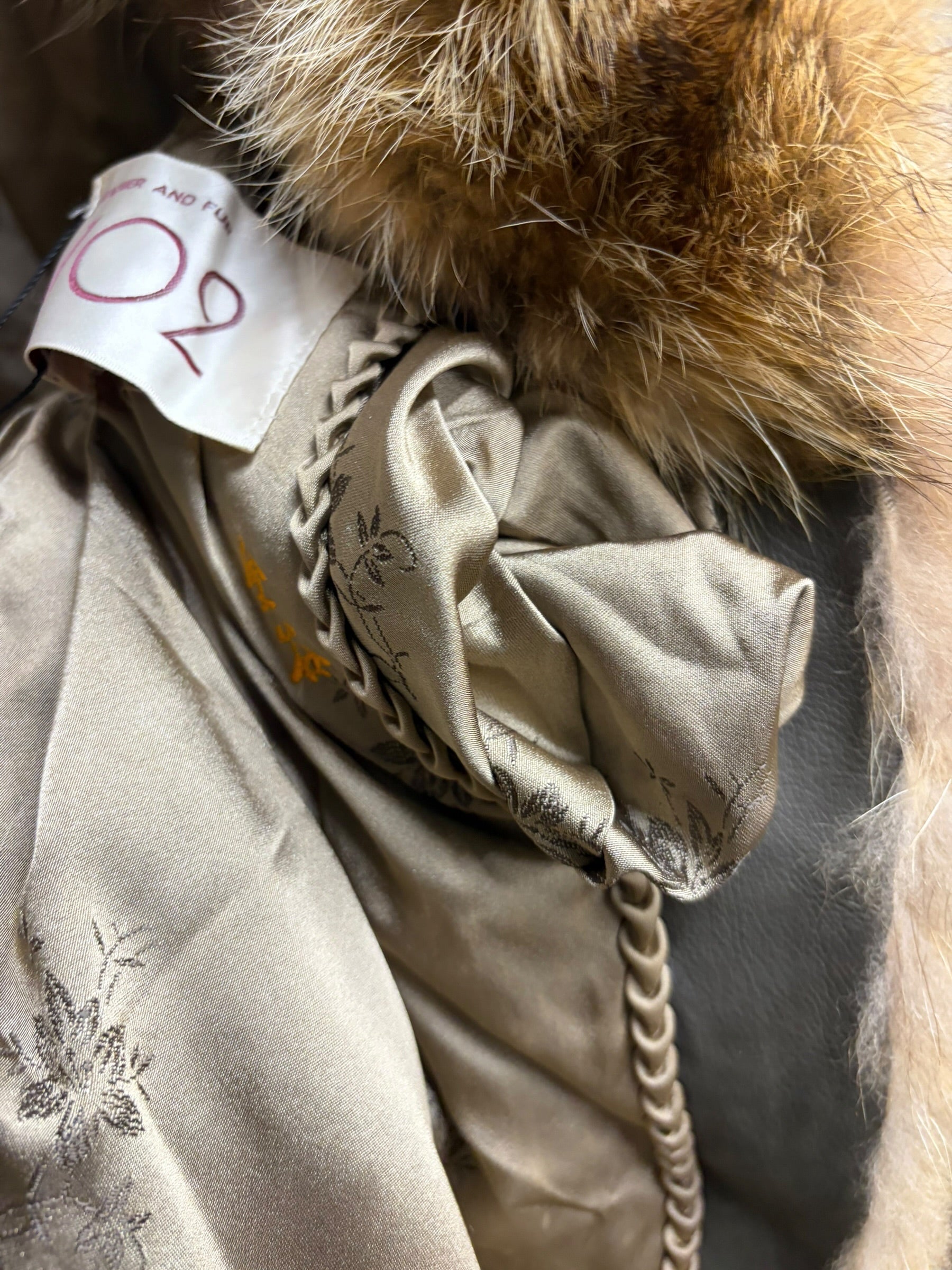 Vintage Golden/Brown Fox Fur Coat