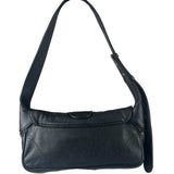 Gucci Black Leather Aphrodite GG Emblem Flap Bag