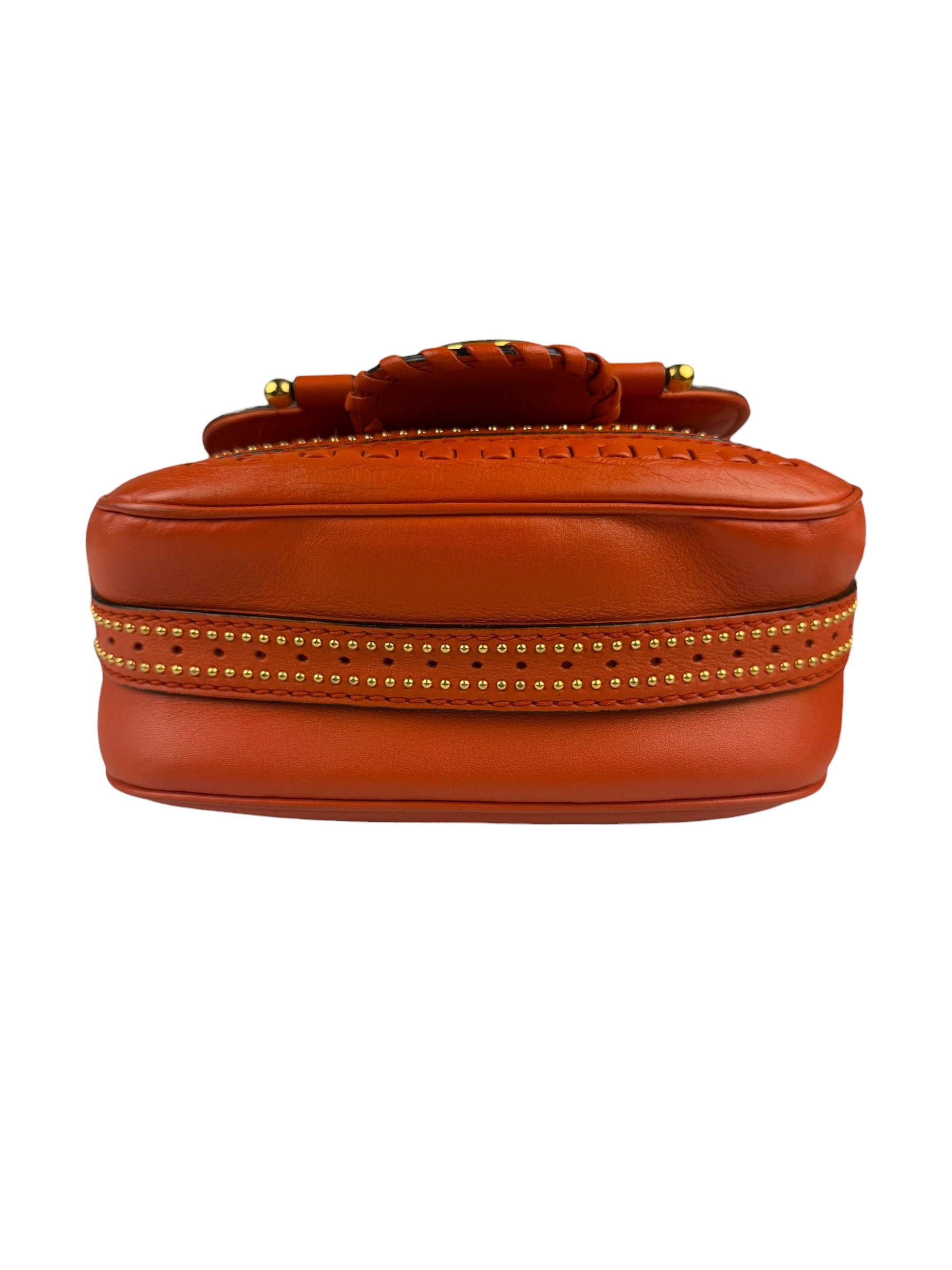 Gucci Orange Leather Snaffle Shoulder Bag