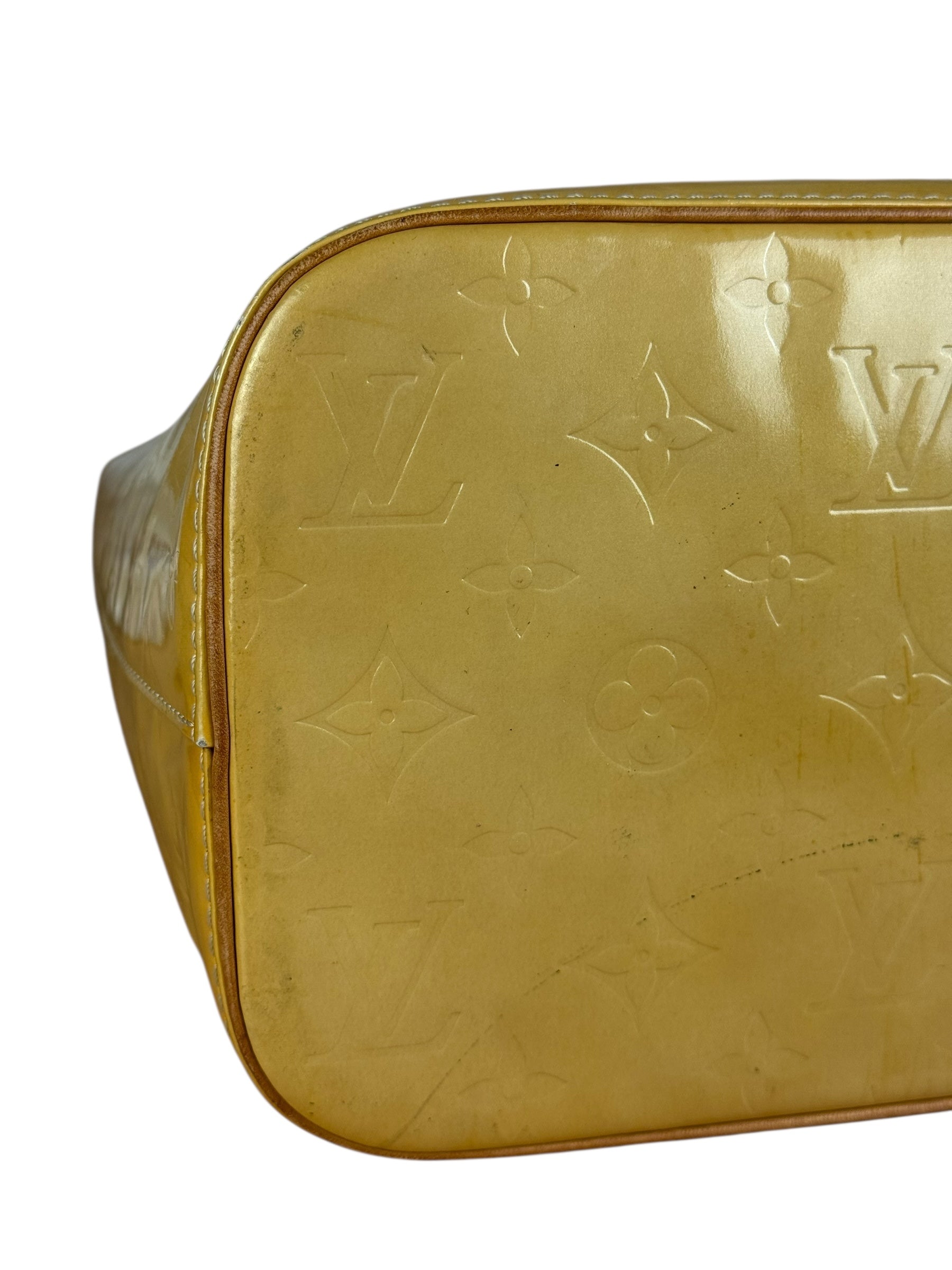 Louis Vuitton Monogram Vernis Houston Yellow