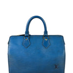 Louis Vuitton Blue Epi Leather Speed 25