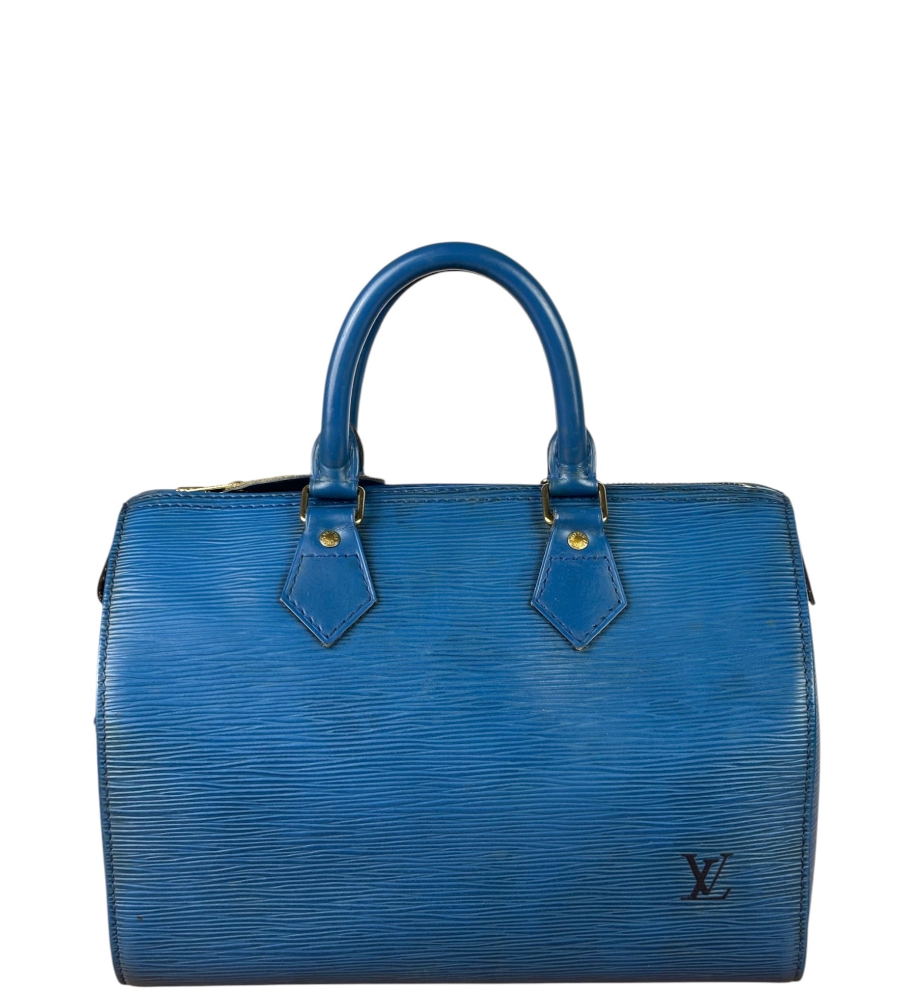 Louis Vuitton Blue Epi Leather Speed 25