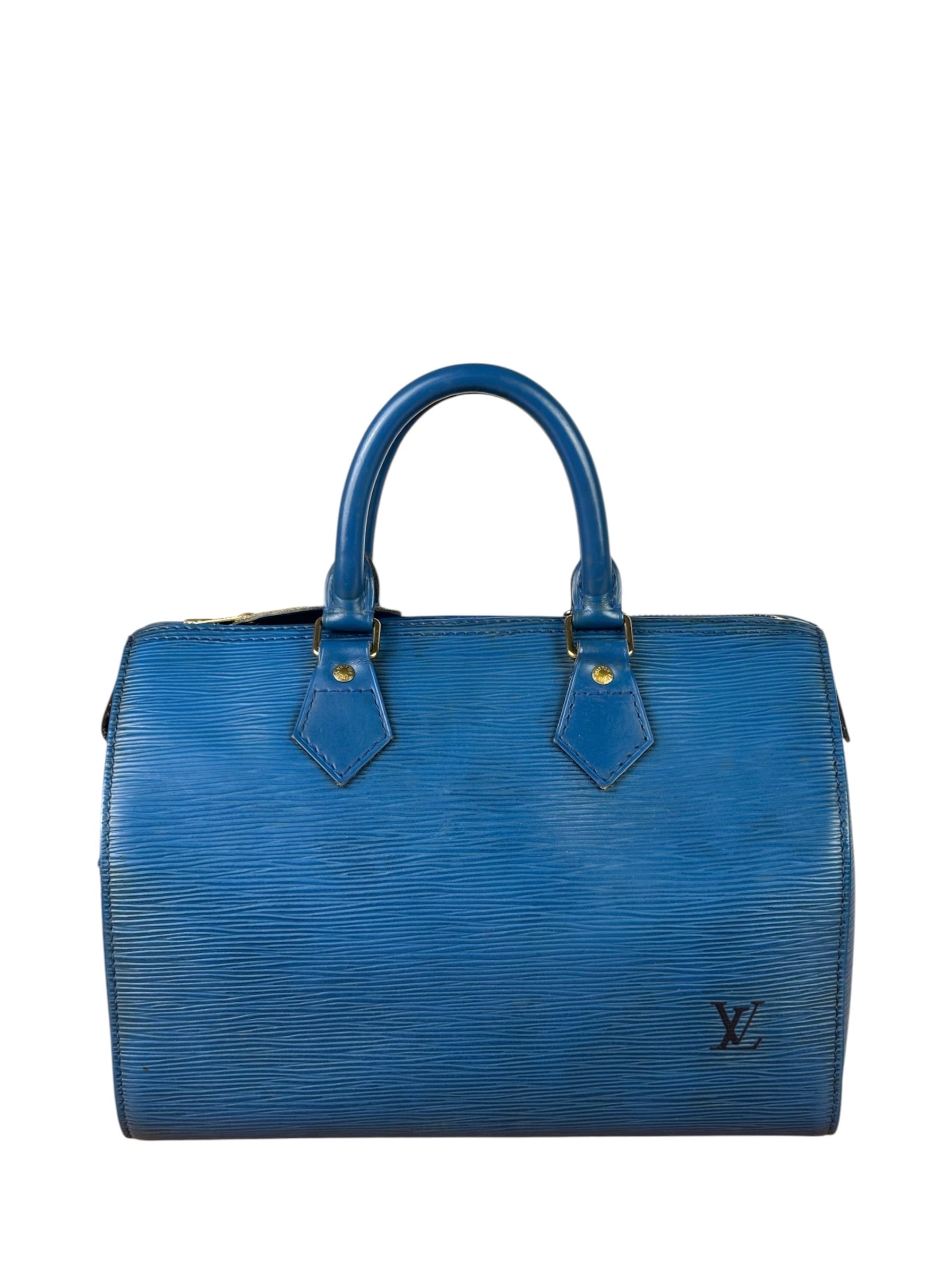 Louis Vuitton Blue Epi Leather Speed 25