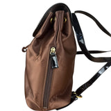 Balenciaga Vintage Brown Nylon Mini Backpack