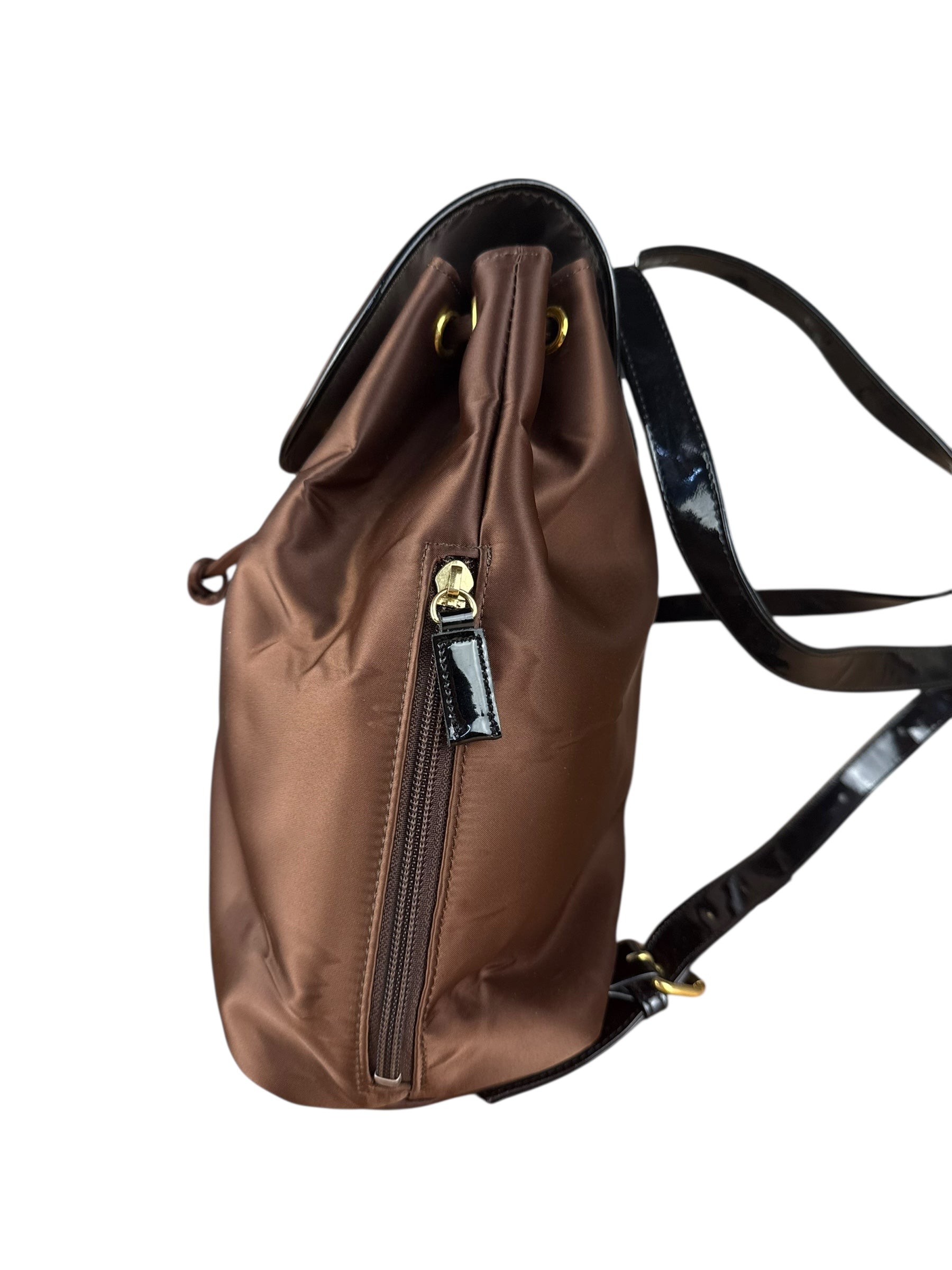 Balenciaga Vintage Brown Nylon Mini Backpack