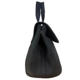 Hermes Black Canvas Leather Valparaiso Handbag