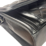 Chanel Black Quilted Leather Geometric Chain Flap Bag 2014