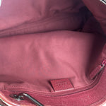 Gucci Vintage GG Canvas Pink Trim Shoulder Bag