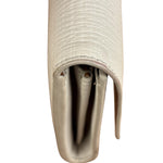 Bottega Veneta White Leather Palmellato Angle Long Wallet