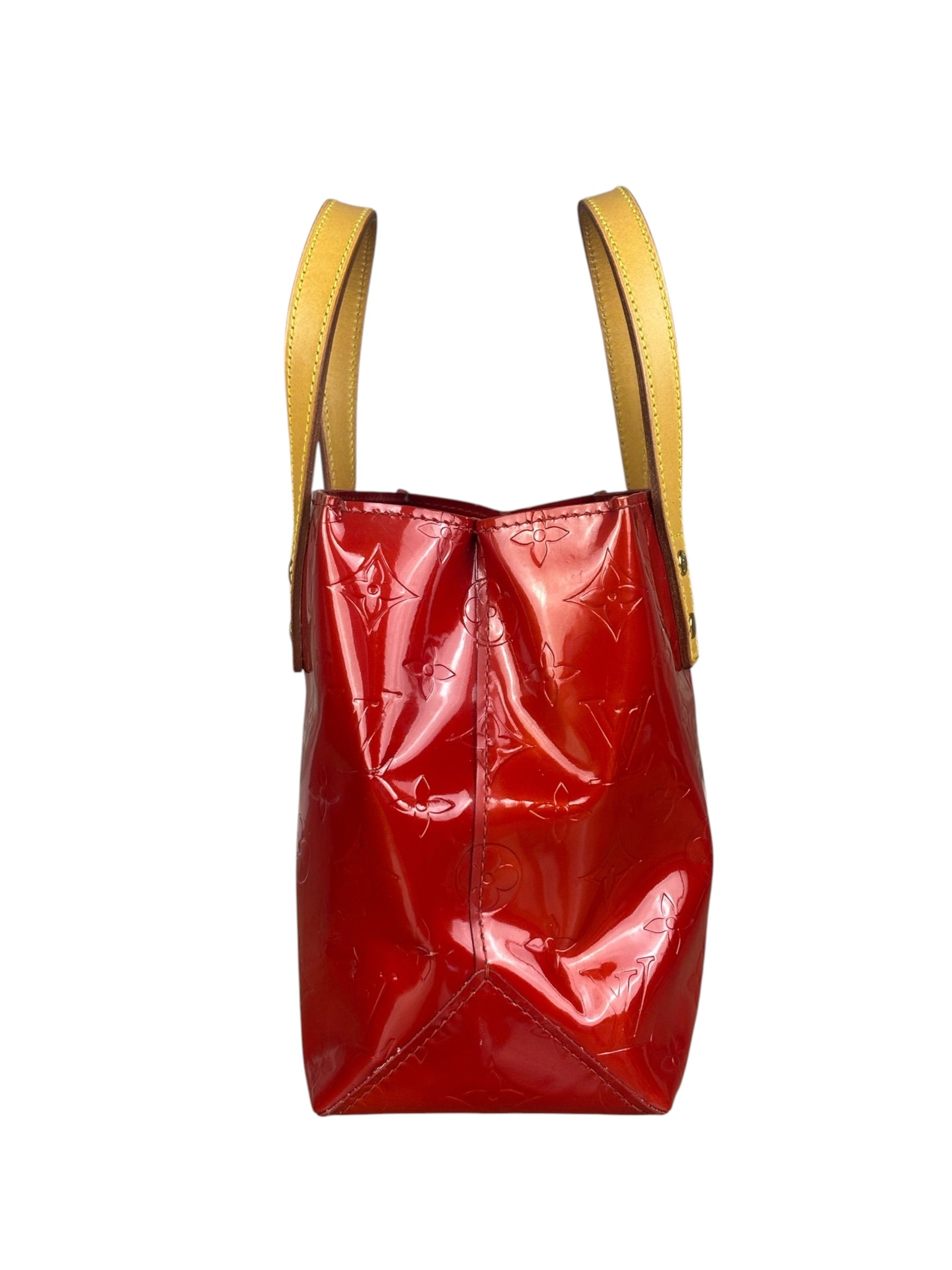 Louis Vuitton Vintage Rouge Monogram Vernis Reade Tote Bag PM