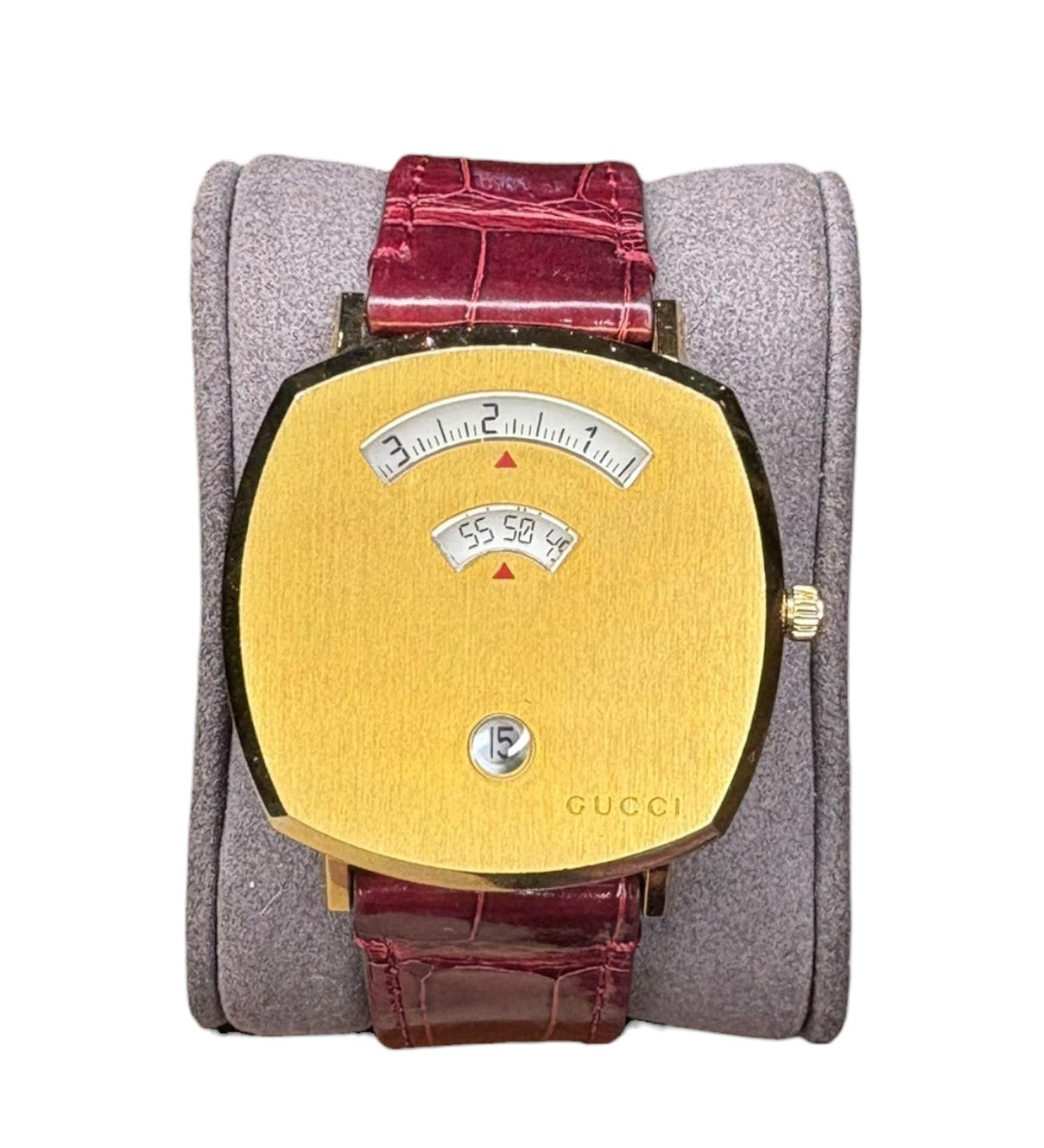 Gucci 157.3 Grip Leather Strap