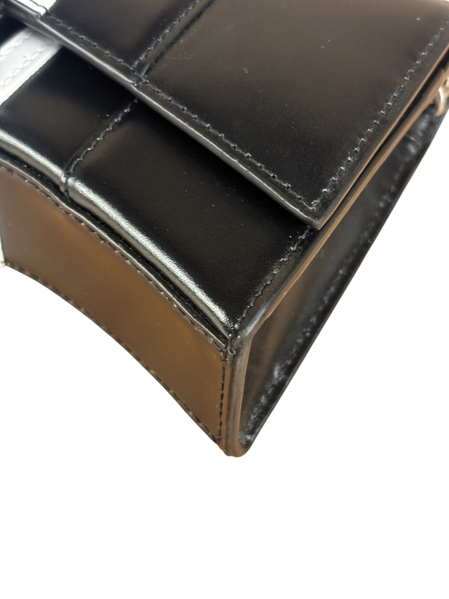 Balenciaga x Adidas Black Hourglass Wallet on Chain