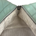 Chanel Light Green Quilt LAX Leather Bowler Bag 2004