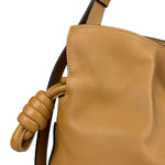Loewe Brown Leather Flamenco Shoulder Bag