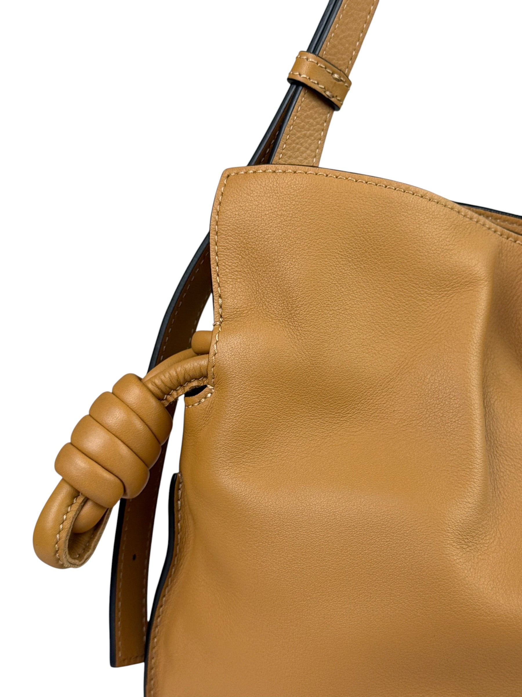 Loewe Brown Leather Flamenco Shoulder Bag