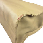 Telfar Cream Leather Medium Shopping Tote Bag