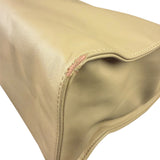 Telfar Cream Leather Medium Shopping Tote Bag