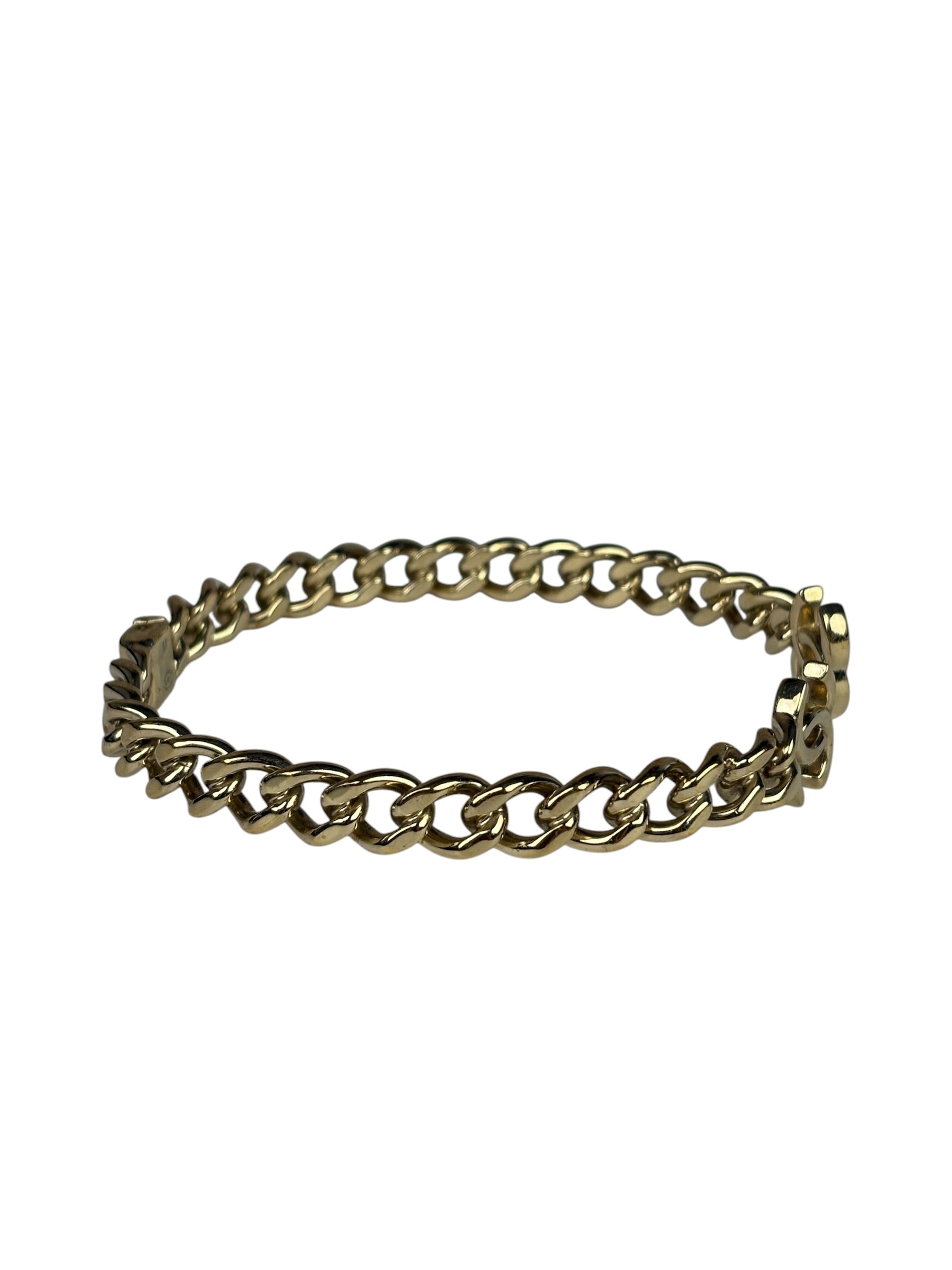 Chanel Gold Chain-Link Choker Necklace