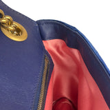 Gucci GG Blue Velvet Marmont Chain Shoulder Bag