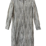 Bottega Veneta Black/White Stripped Button-Down Dress