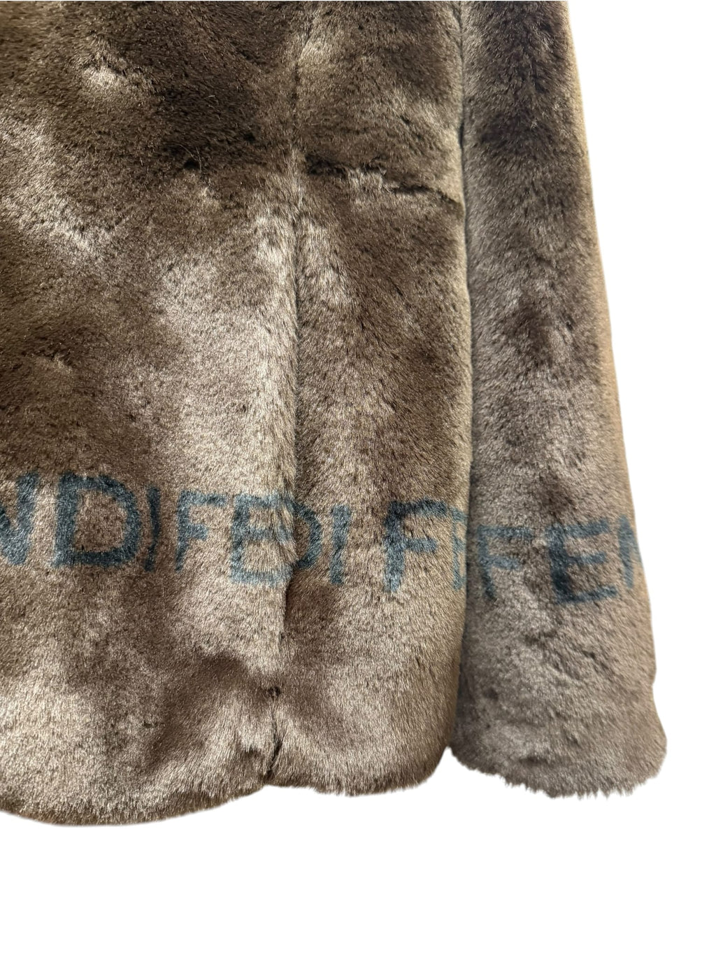 Vintage Fendi Brown Faux-Fur Coat