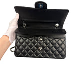 Chanel Black Quilted Leather Classic Medium Double Flap Bag 2017