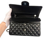Chanel Black Quilted Leather Classic Medium Double Flap Bag 2017
