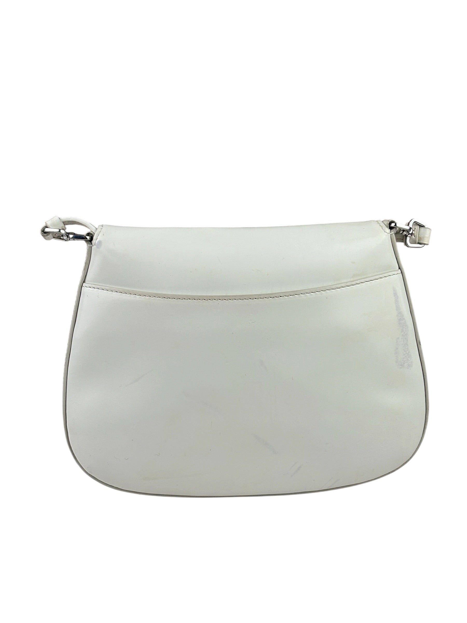 Prada White Cleo Shoulder Bag