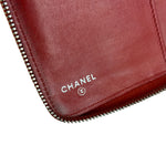Chanel Red Quilted Leather Long Organizer Wallet 2010