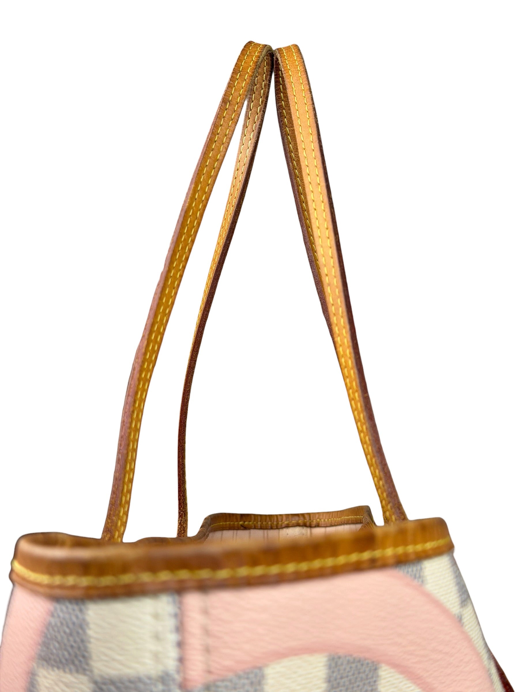 Louis Vuitton Limited Edition Pink Damier Azur Tahitienne Neverfull GM