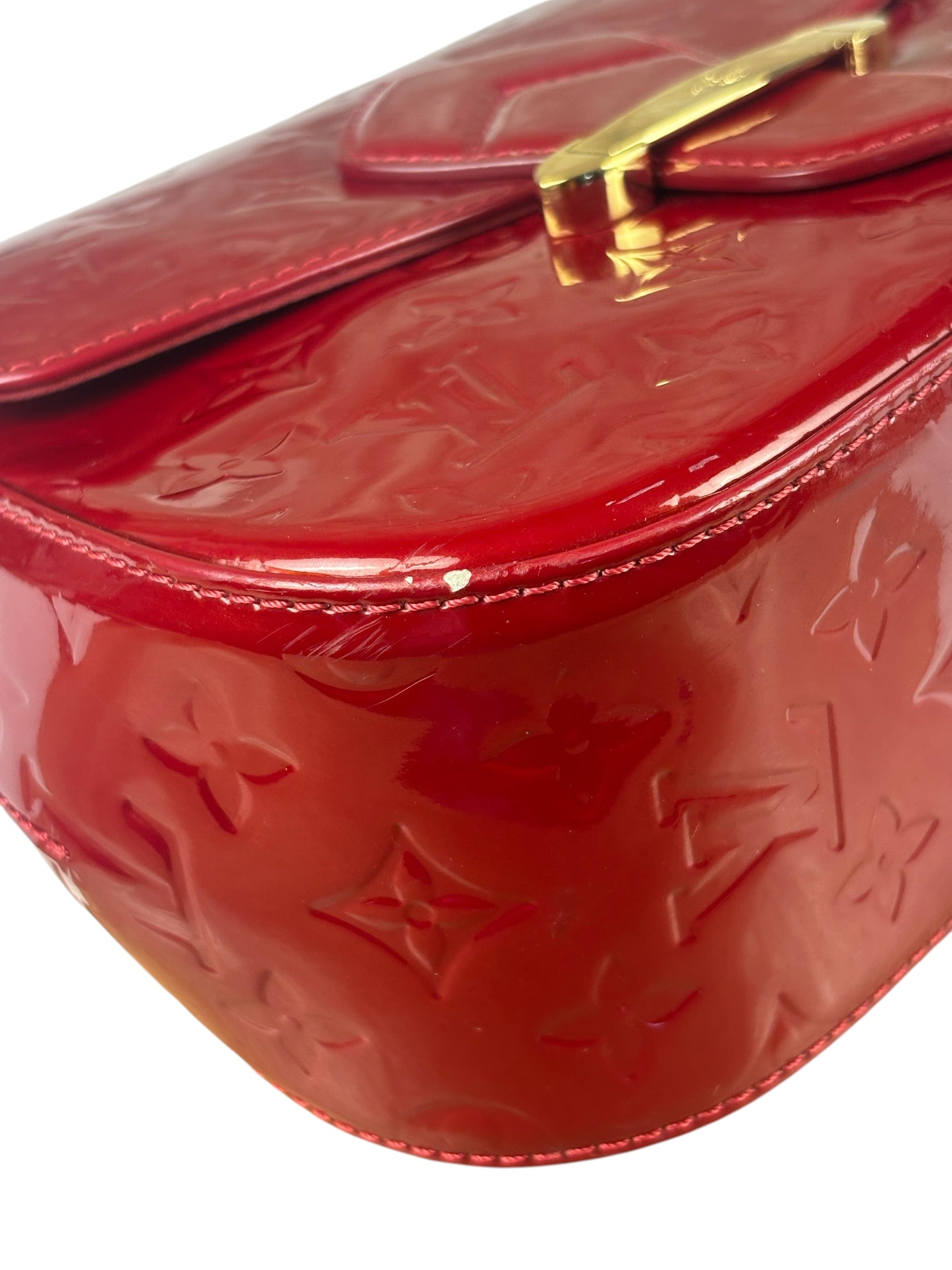 Louis Vuitton Monogram Red Vernis Bellflower Crossbody