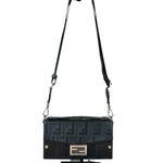 Fendi Soft Trunk Baguette Black