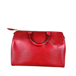 Louis Vuitton Red Epi Speedy 35