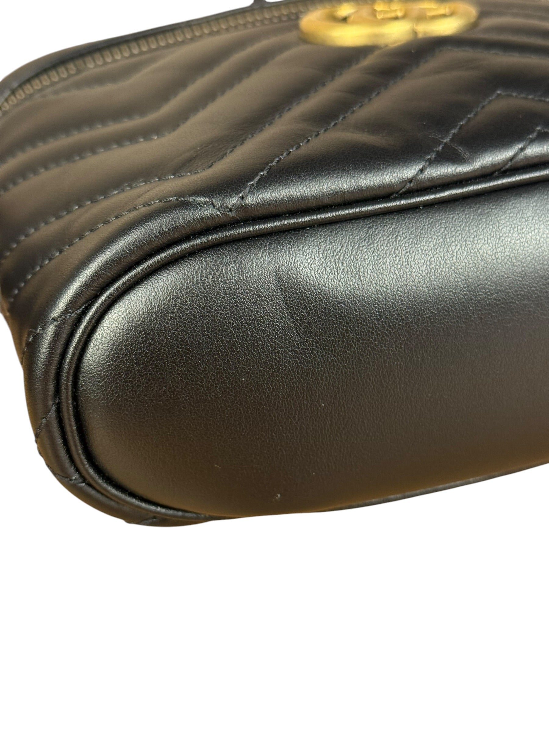 Gucci Black Marmont Vanity Shoulder/Hand Bag