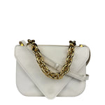Bottega Veneta White Leather Mount Shoulder Bag