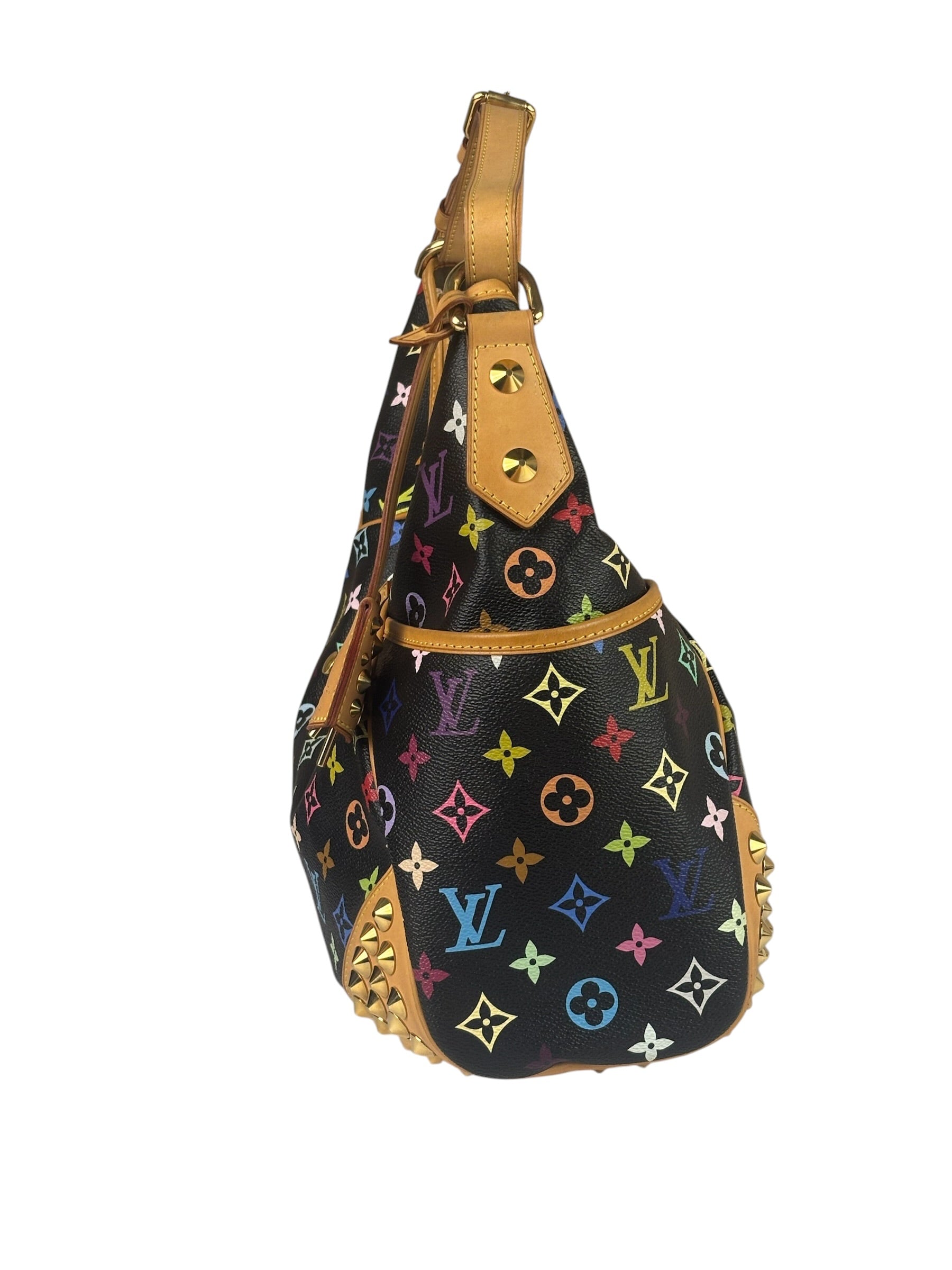 Louis Vuitton x Takashi Murukami Black Monogram Chrissie MM