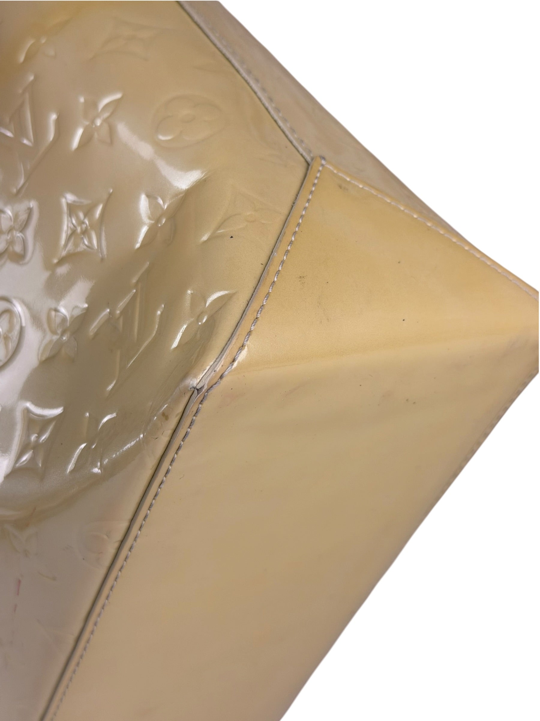 Louis Vuitton Yellow Vernis Wilshire Tote MM