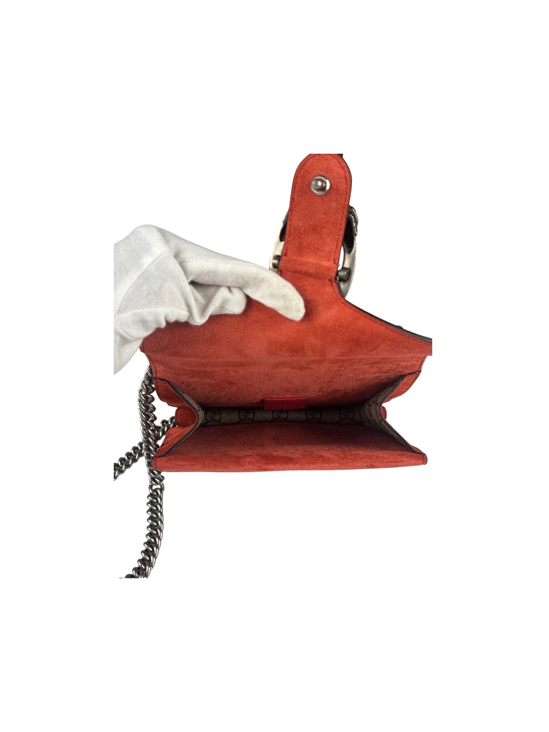 Gucci Leather Dionysus GG Supreme Mini Shoulder Bag