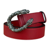 Gucci Dionysus Red Leather Belt