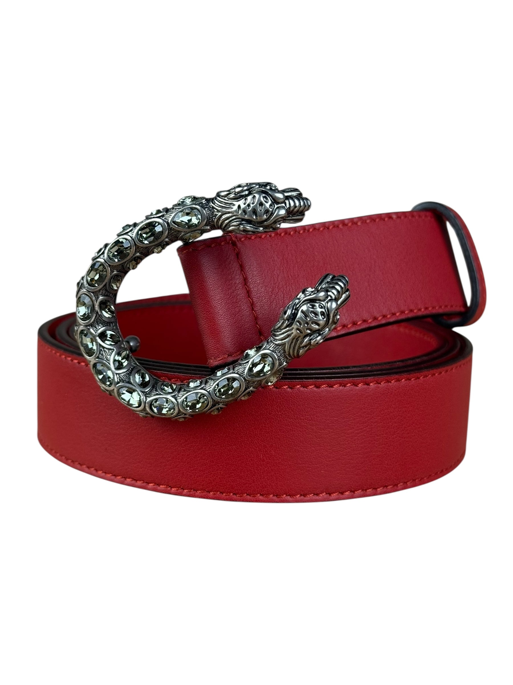 Gucci Dionysus Red Leather Belt
